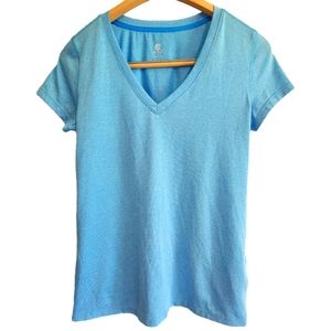 Champion Athletic T-Shirt, Light Blue, Size Small